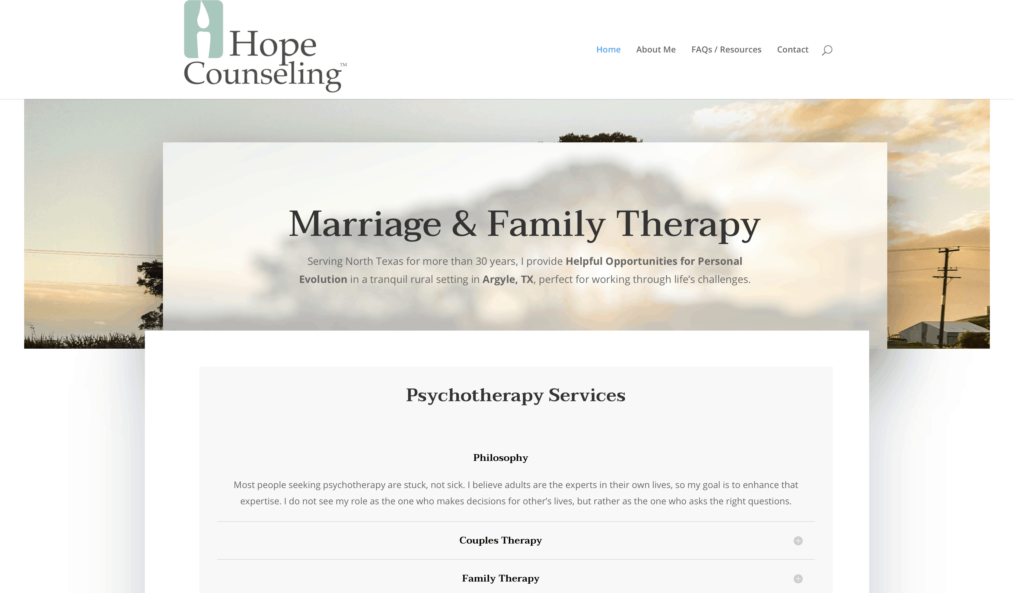 hope counseling home page